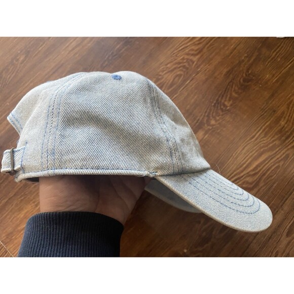 Vintage Levis Red Tab Baseball Hat Strapback Light Blue Denim Jeans main image 7